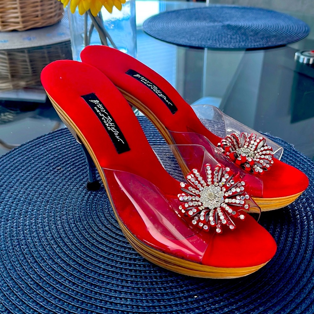Betsy Johnson sandals- cleaning out my closet !
